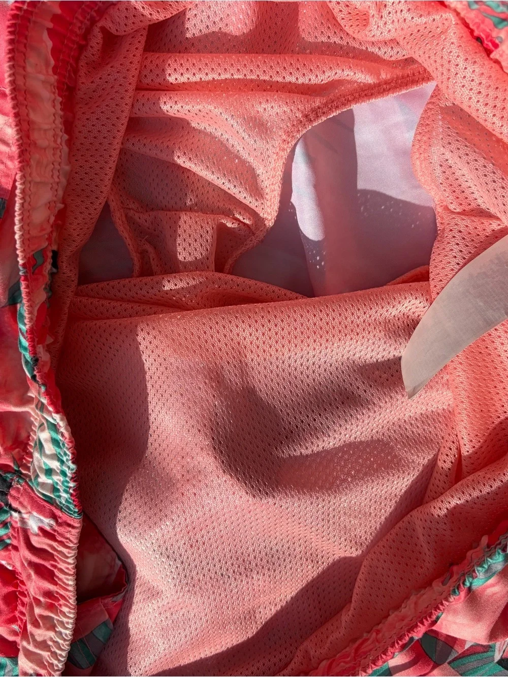 Old Navy Pink Flamingo Print swim Shorts large